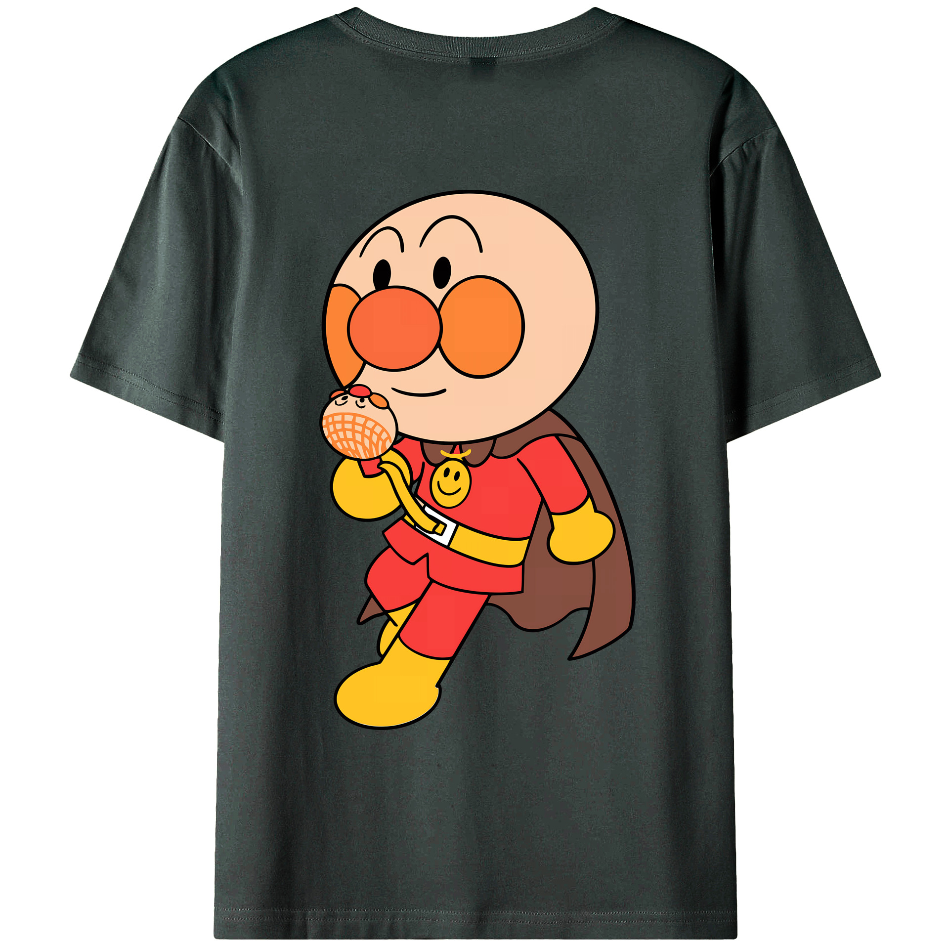 （画像用） アンパンマン Anpanman 綿100％ メンズ半袖Tシャツ（バックプリント） 通気性